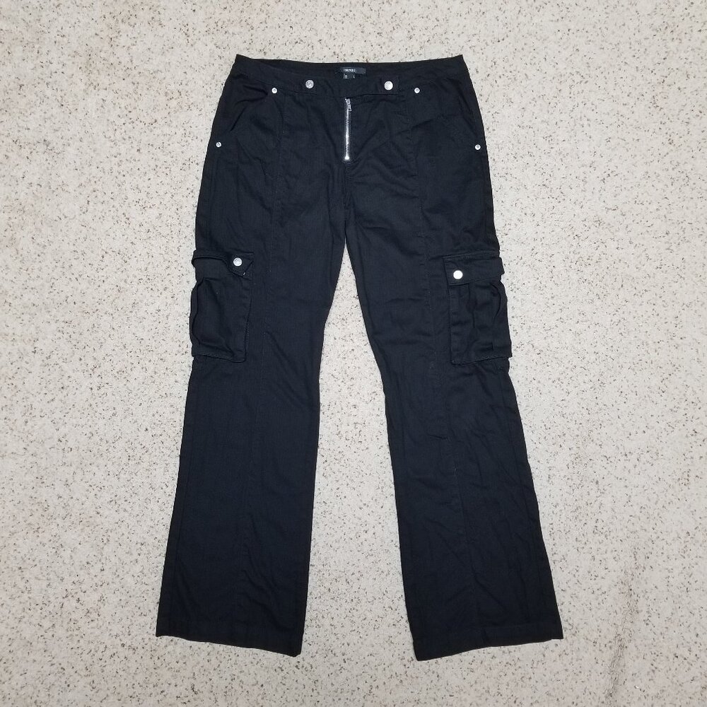 Forever 21 Black Low Rise Cargo Pants
